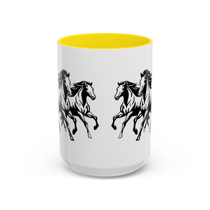 Horsin' Around 2-Tone Coffee Mug