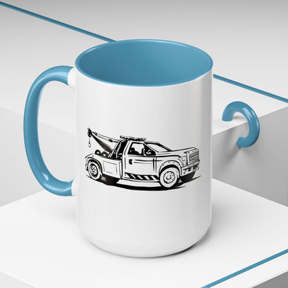 Wheel Lift Tow Truck 2-Tone Coffee Mug