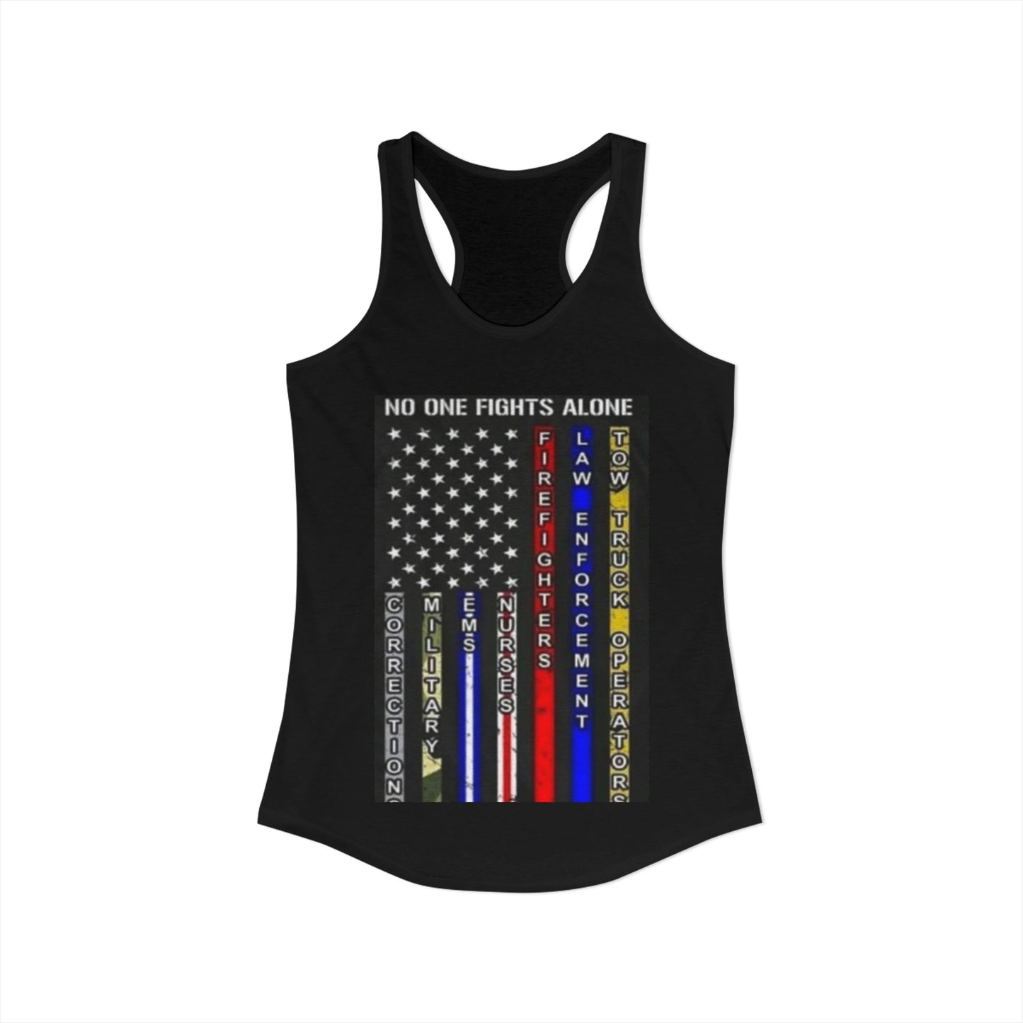 No One Fights Alone Women's Racerback Tank