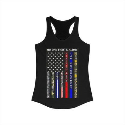 No One Fights Alone Women's Racerback Tank