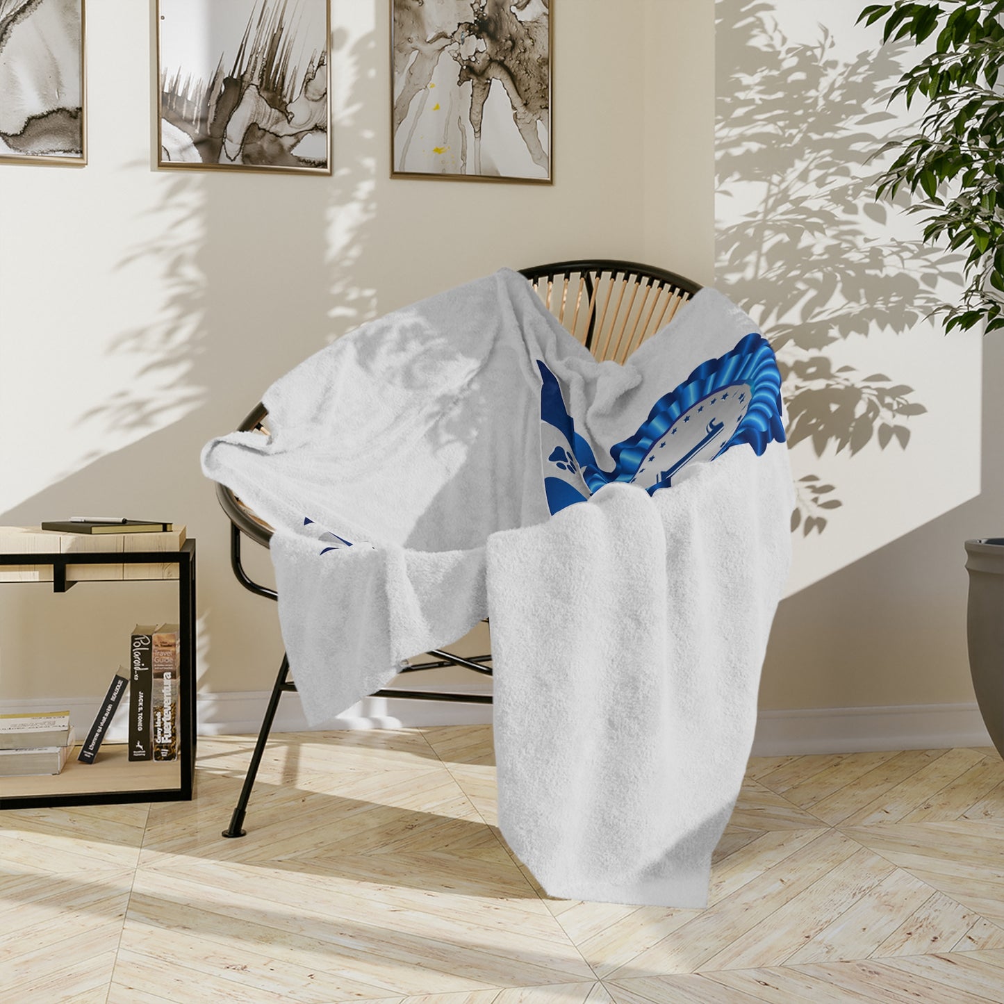 Show Ribbon Velveteen Microfiber Blanket