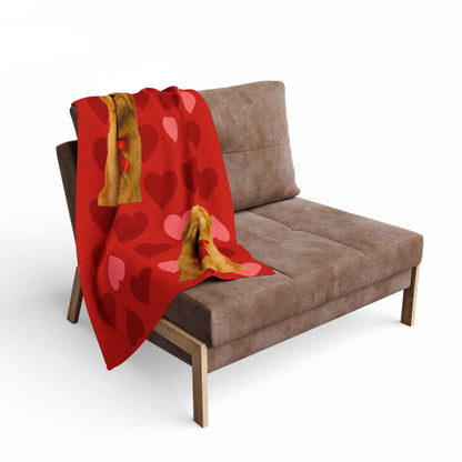 Cupid's Companion Golden Arctic Fleece Blanket