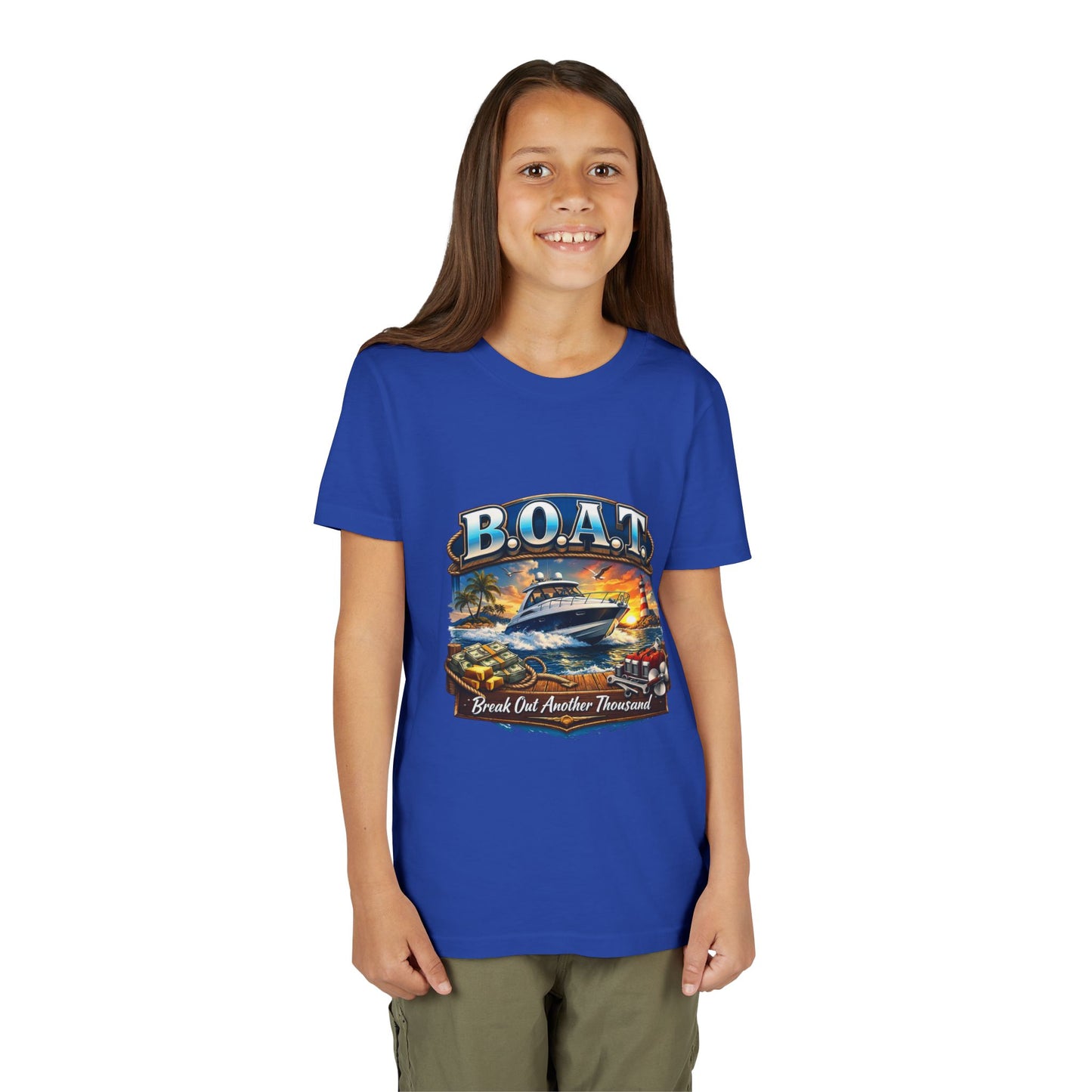 B.O.A.T. Youth Unisex Short Sleeve Crewneck Tee