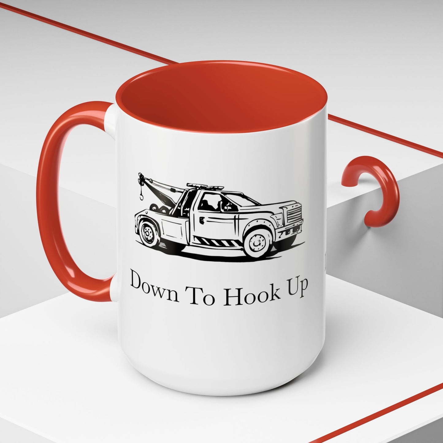 Down To Hook Up 2-Tone Coffee Mug