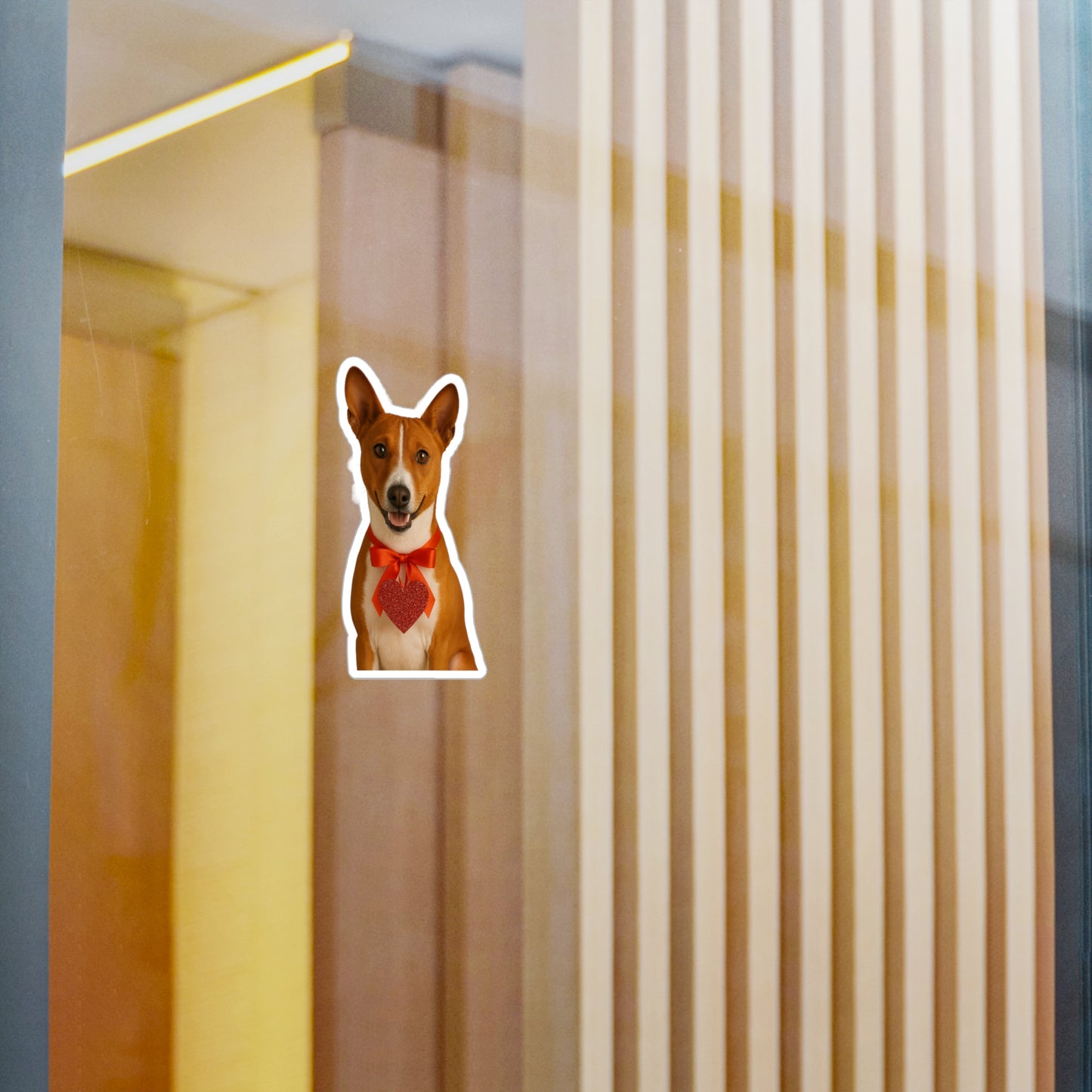 Cupid's Companion Basenji Vinyl Decal