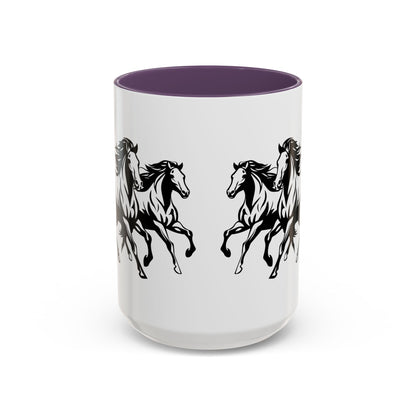 Horsin' Around 2-Tone Coffee Mug