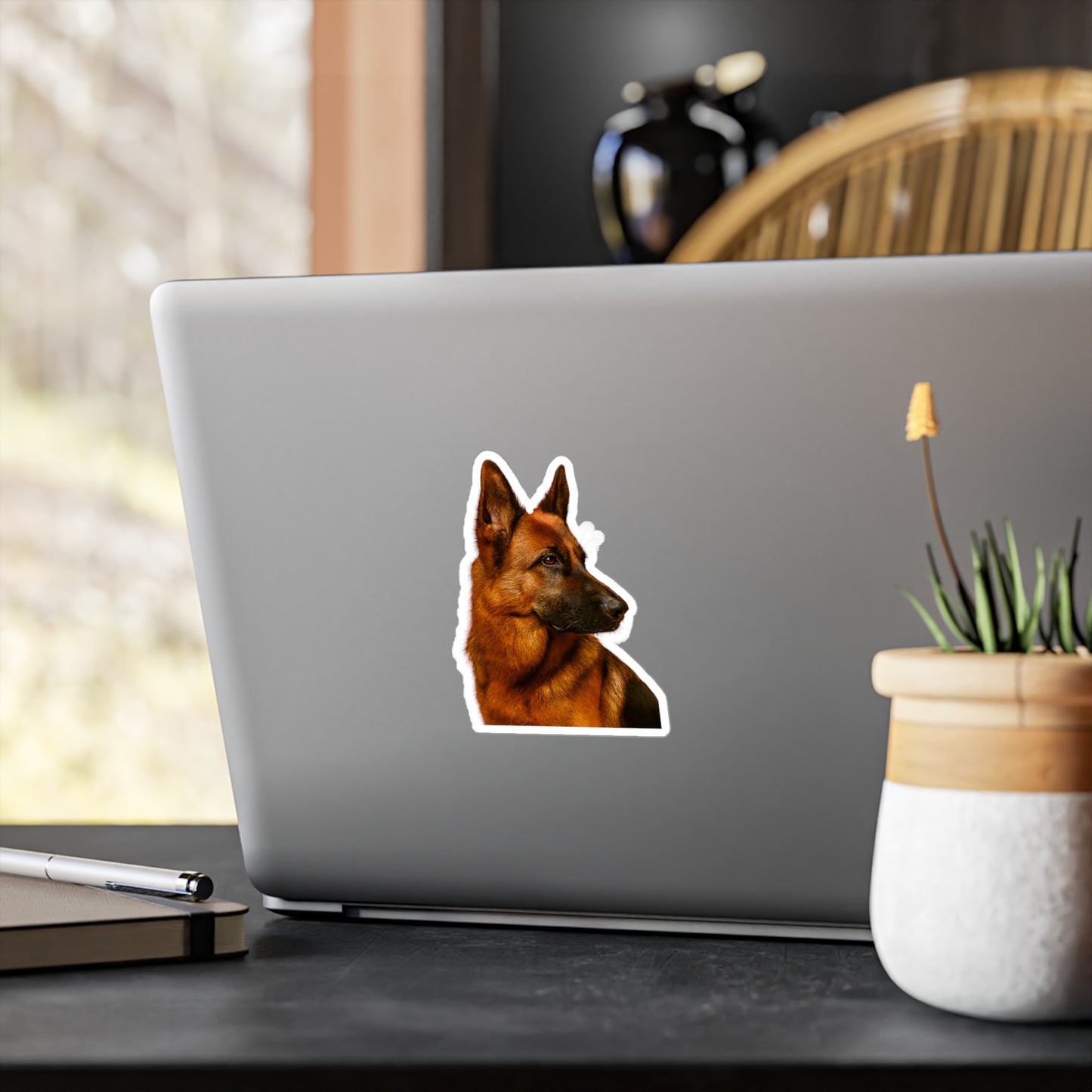German Shepherd Head Vinyl Decal