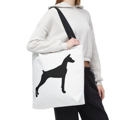 Doberman Silhouette Tote Bag