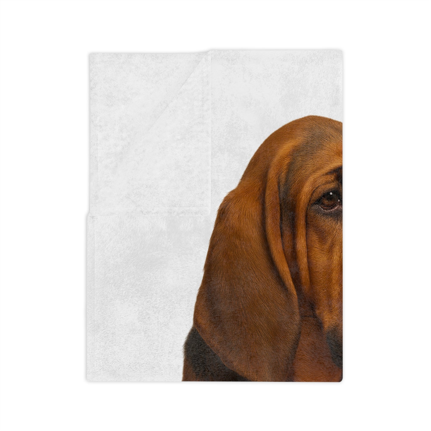 Bloodhound Head Velveteen Microfiber Blanket