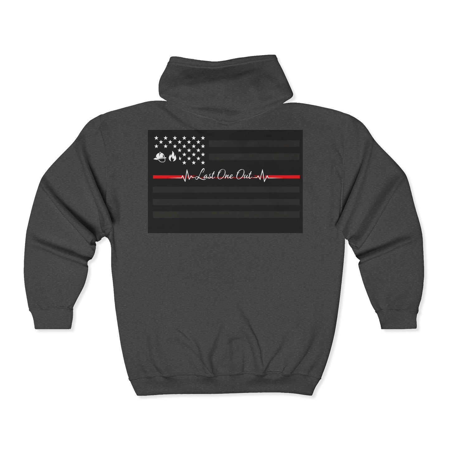 Thin Red Line Unisex Full Zip Hoodie