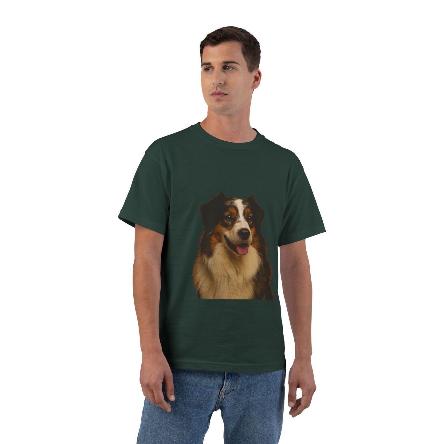 Aussie Head Men's Short-Sleeve Crewneck Tee