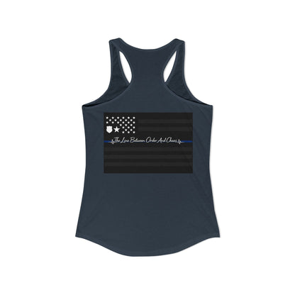 Thin Blue Line Women's Racerback Tank