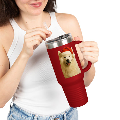 Santa Paws Samoyed Insulated Travel Mug