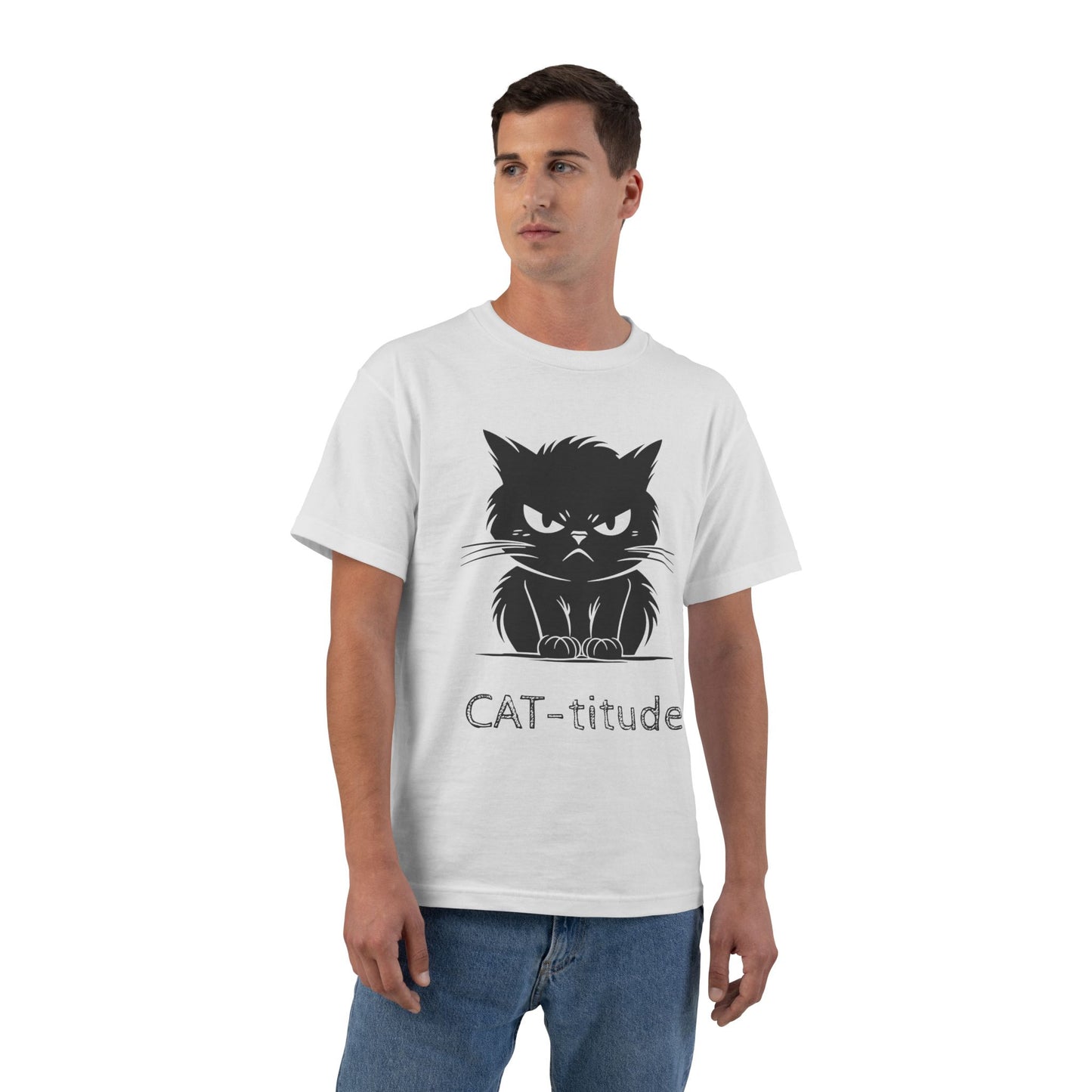 CAT-titude Men's Short-Sleeve Crewneck Tee