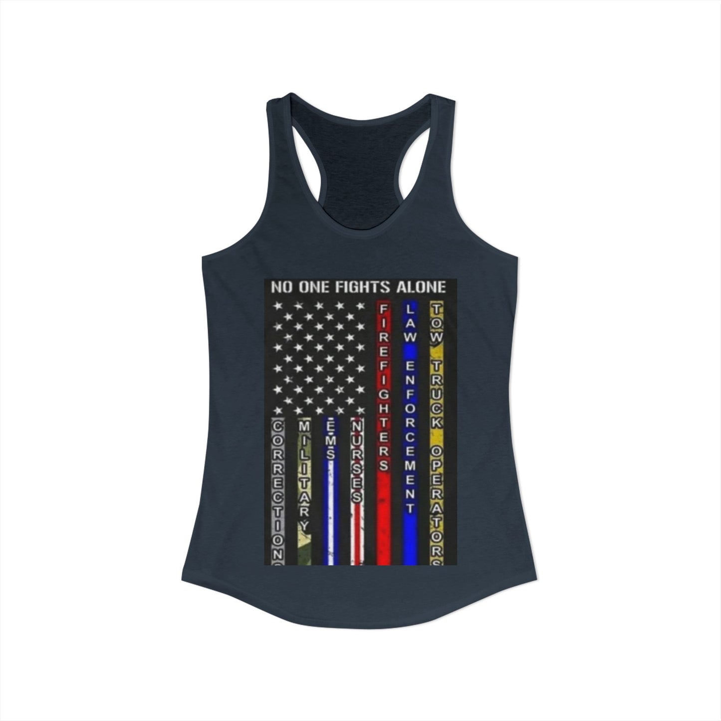 No One Fights Alone Women's Racerback Tank