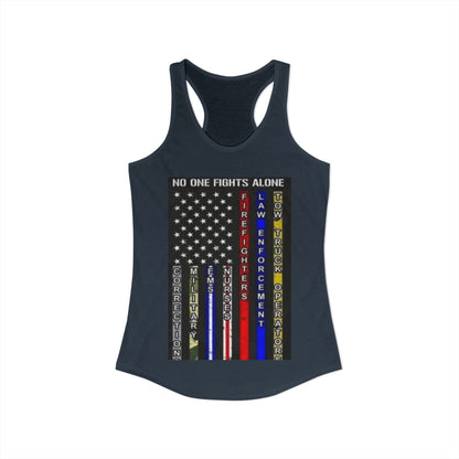 No One Fights Alone Women's Racerback Tank