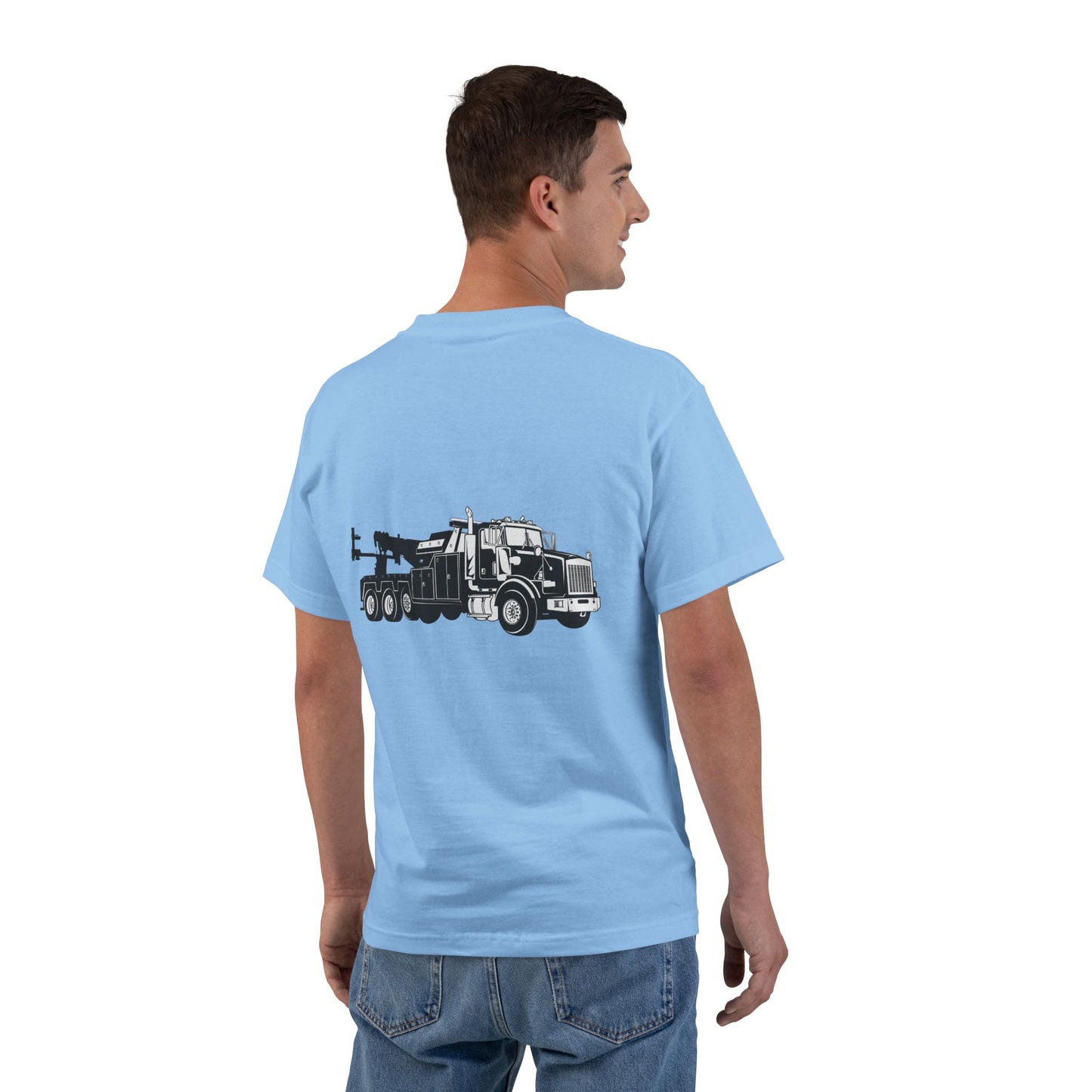 Heavy Tow Truck Men's Short-Sleeve Crewneck Tee