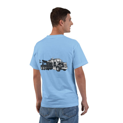 Heavy Tow Truck Men's Short-Sleeve Crewneck Tee