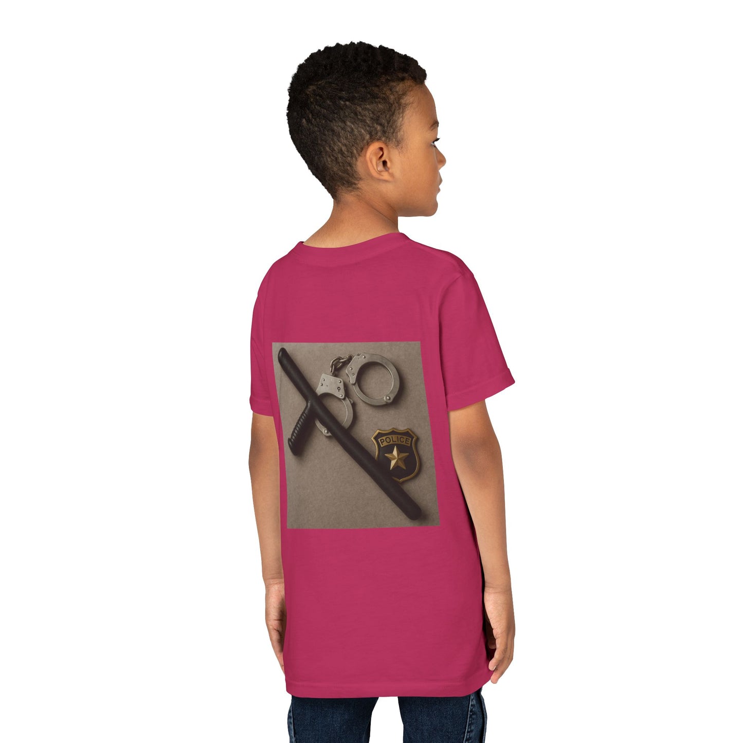 Law Enforcement Appreciation Youth Unisex Short Sleeve Crewneck Tee
