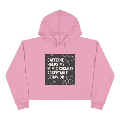 Socially Acceptable Women's Crop Hoodie