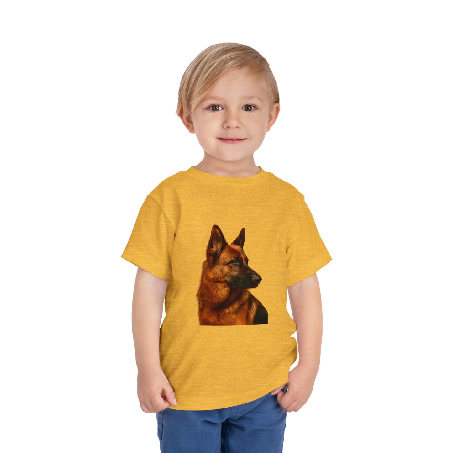 German Shepherd Head Toddler Unisex Short Sleeve Crewneck Tee