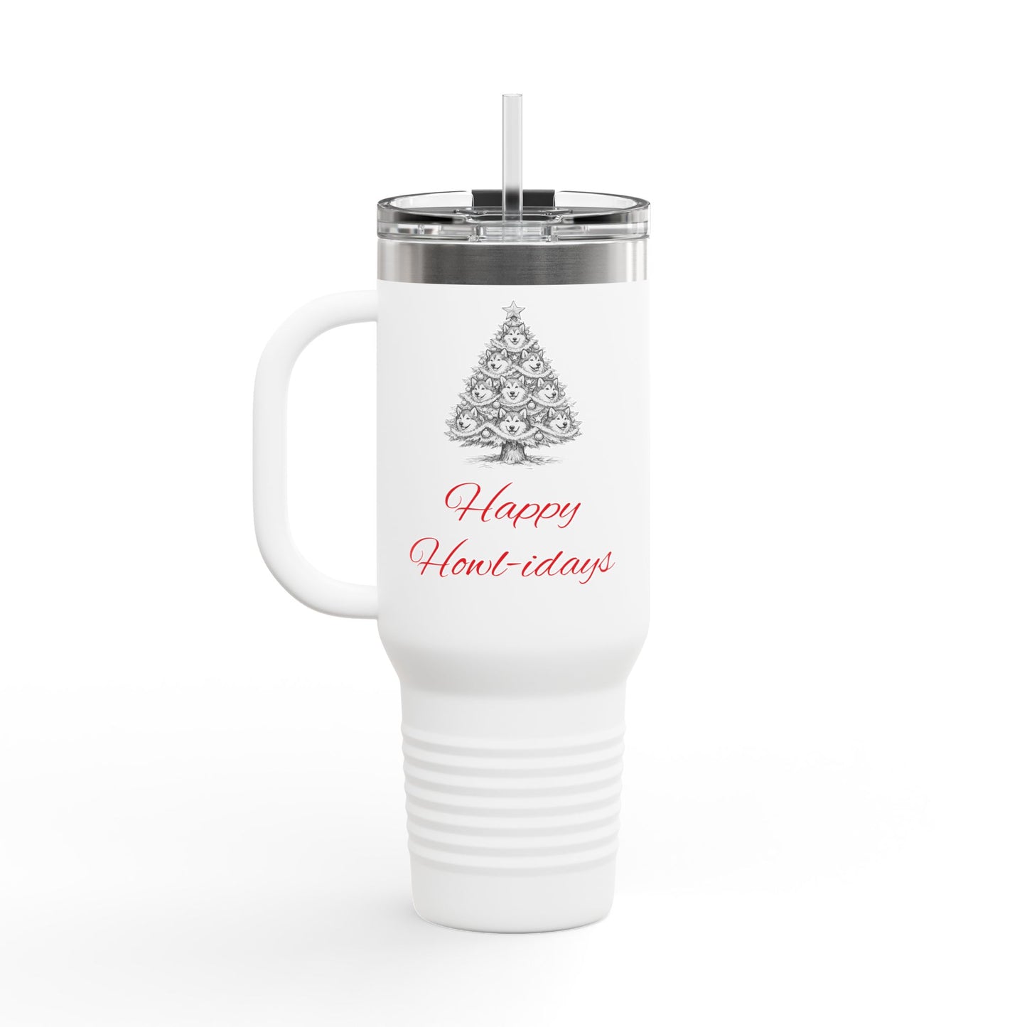 Happy Howl-idays Insulated Travel Mug