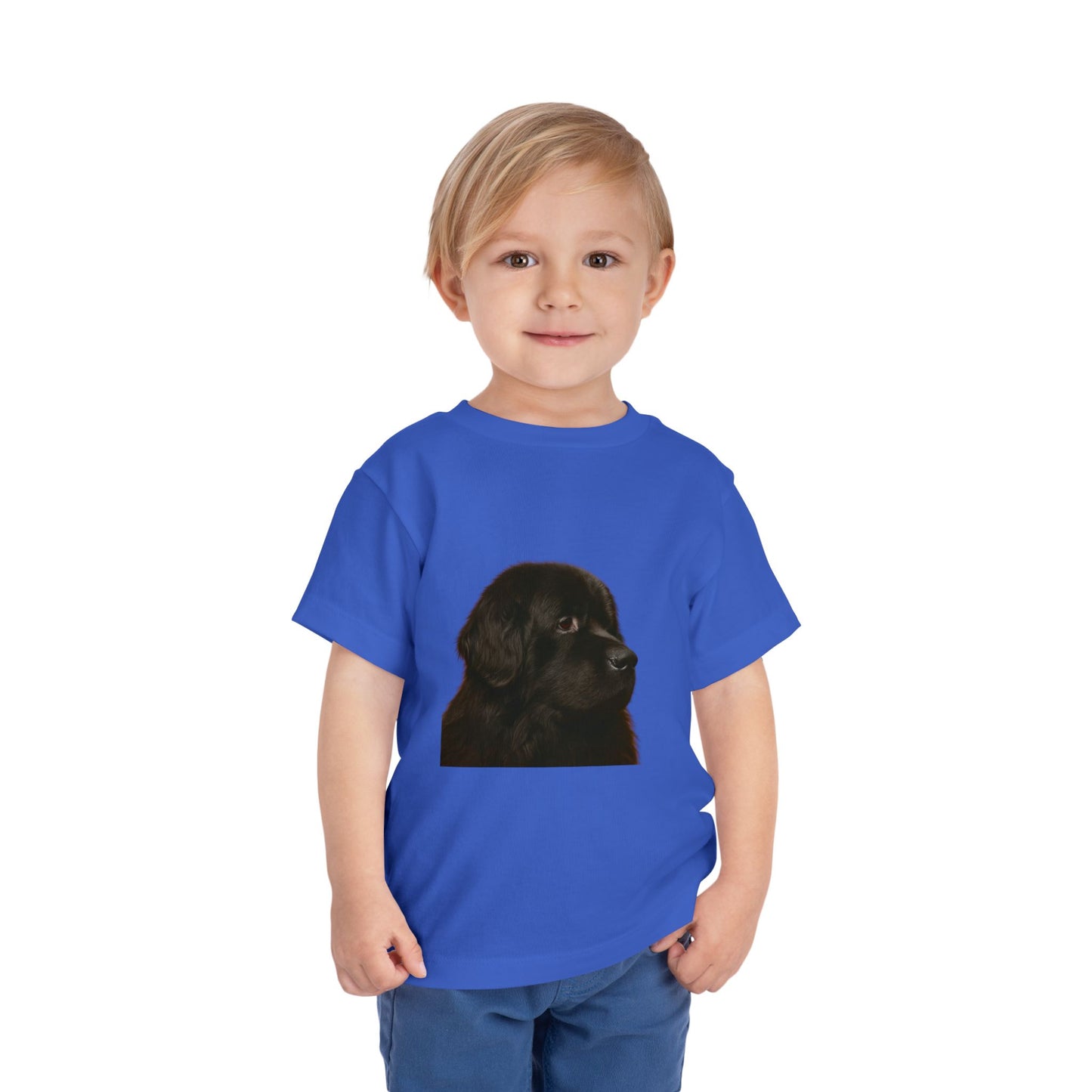 Newfie Head Toddler Unisex Short Sleeve Crewneck Tee