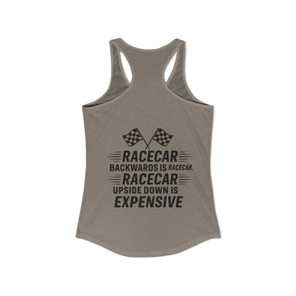 Racecar Backwards Women's Racerback Tank
