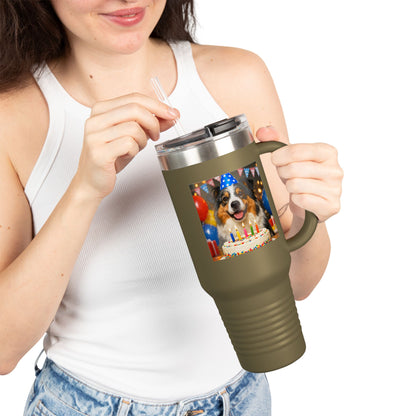 Birthday Buddy Aussie Insulated Travel Mug