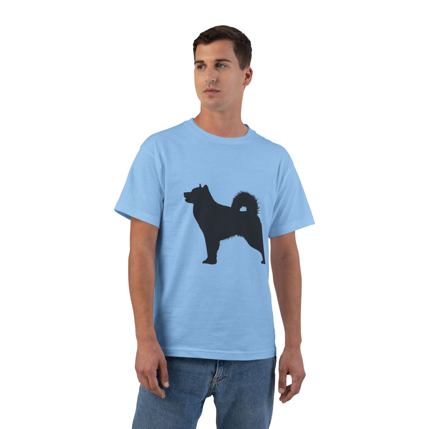 Malamute Silhouette Men's Short-Sleeve Crewneck Tee