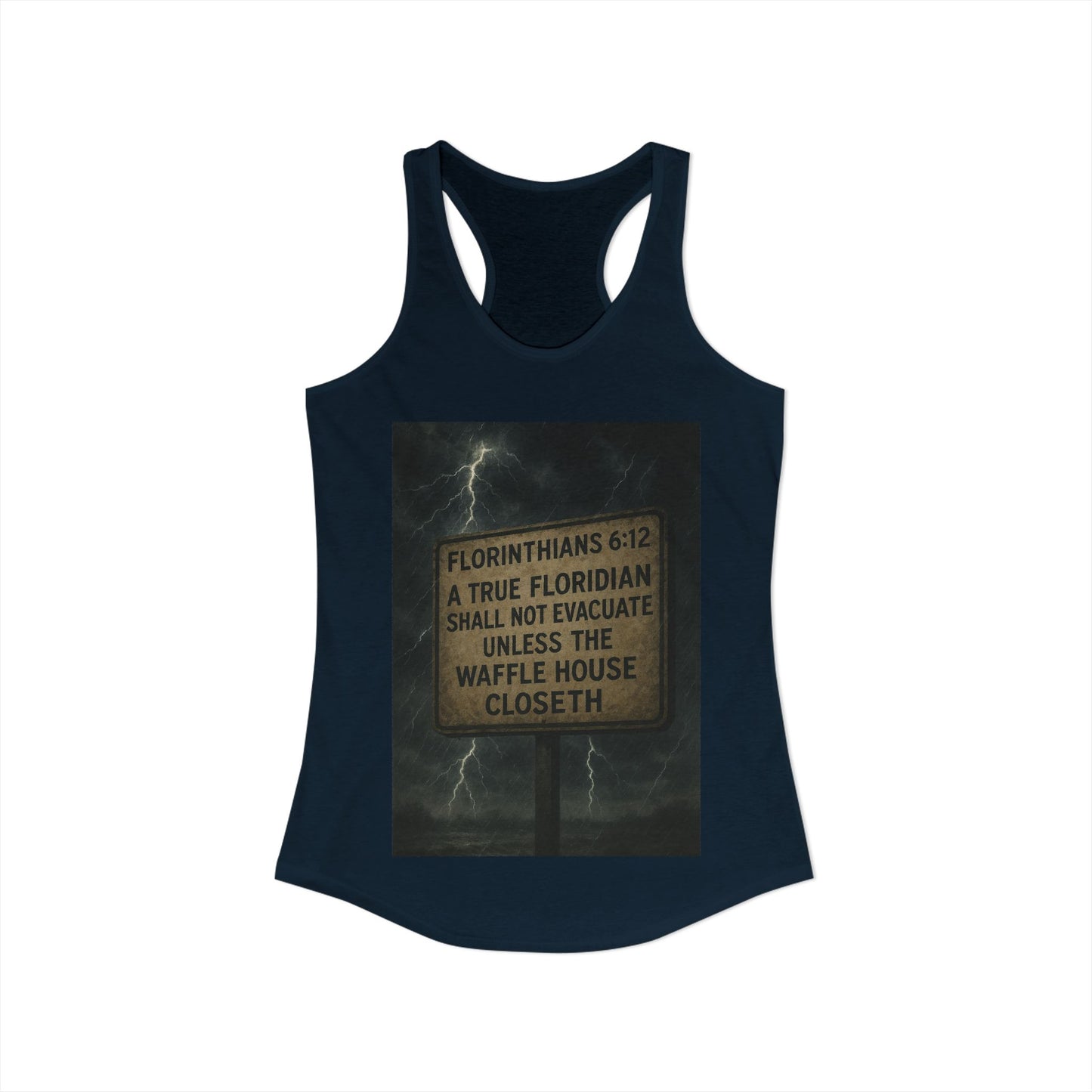 Florinthians 6:12 Women's Racerback Tank