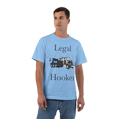 Legal H**ker Heavy Tow Truck Men's Short-Sleeve Crewneck Tee