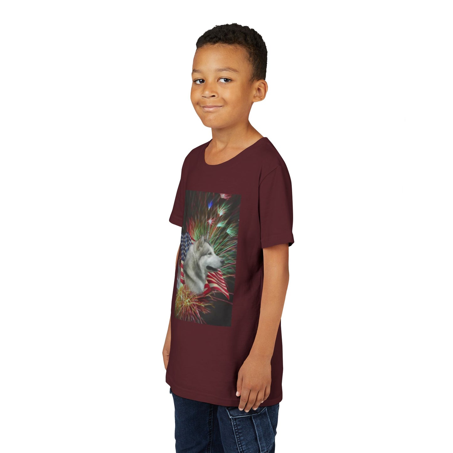 American Malamute Youth Unisex Short Sleeve Crewneck Tee
