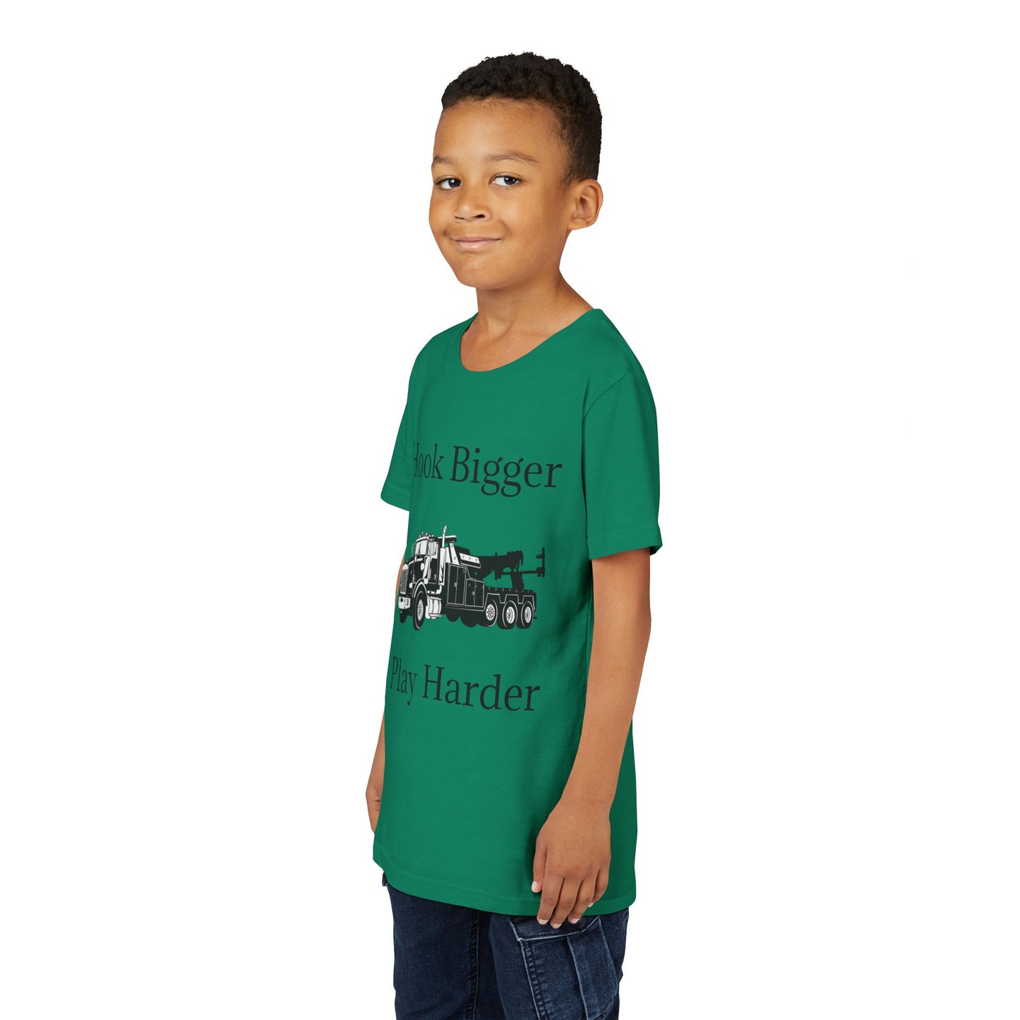 Hook Bigger Youth Unisex Short Sleeve Crewneck Tee