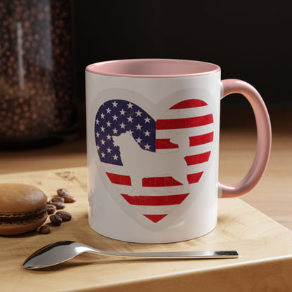 Malamute Flag 2-Tone Coffee Mug