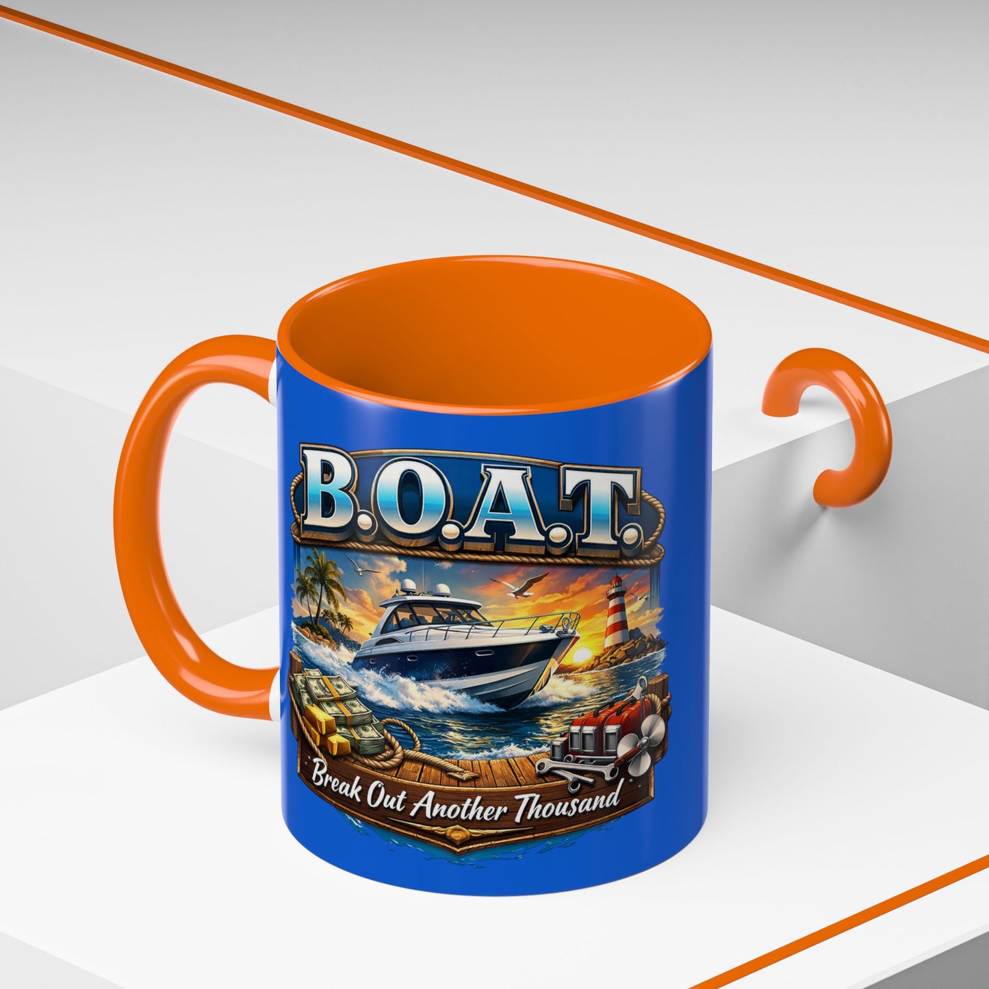 B.O.A.T. 2-Tone Coffee Mug