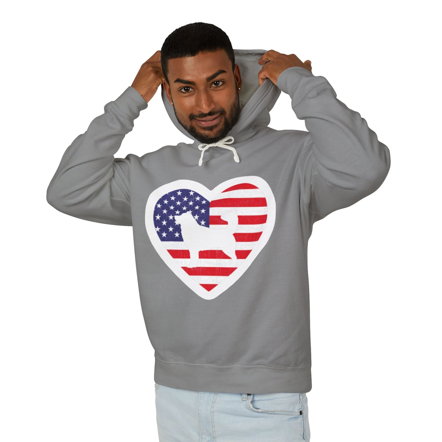 Malamute Flag Unisex Lightweight Hoodie