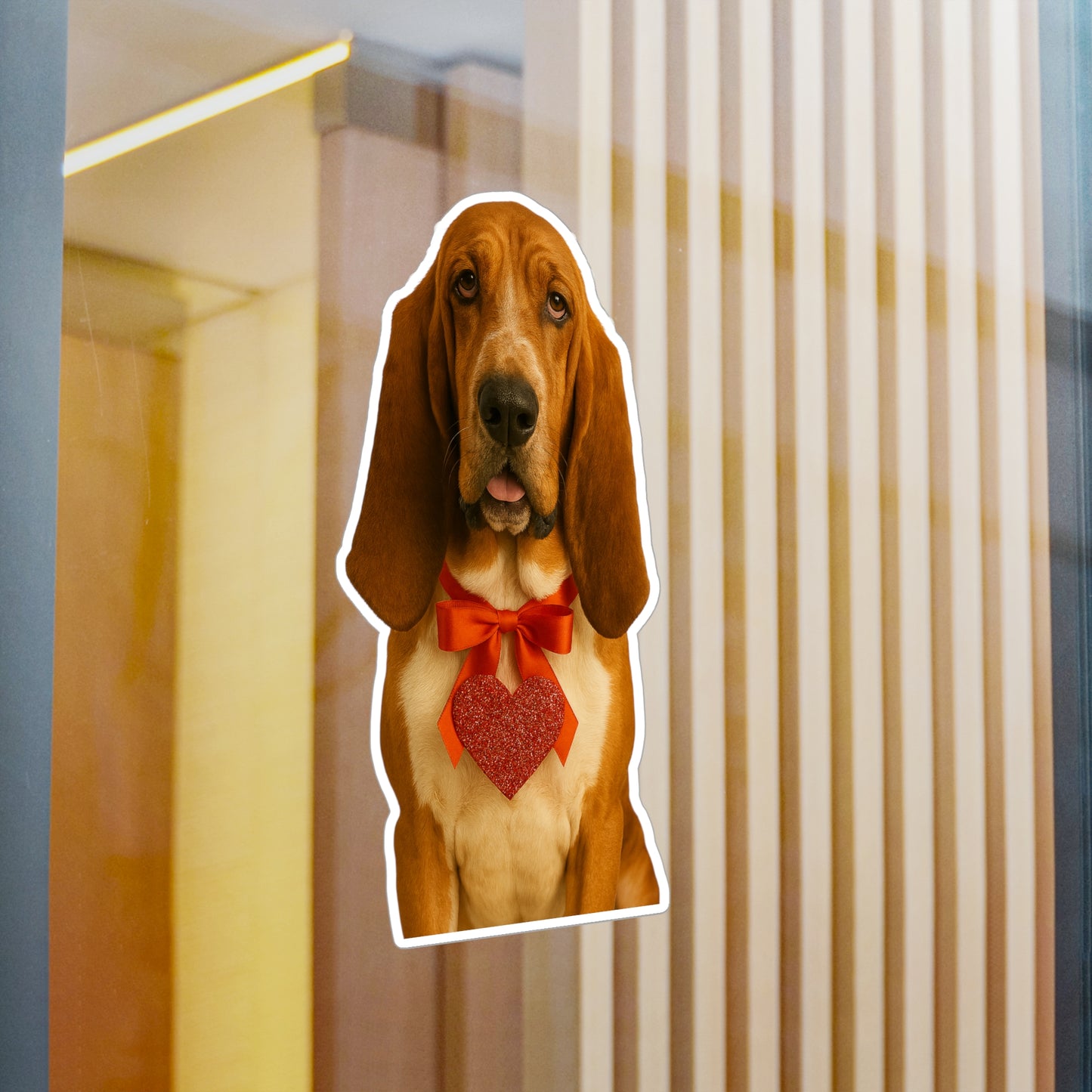 Cupid's Companion Basset Vinyl Decal