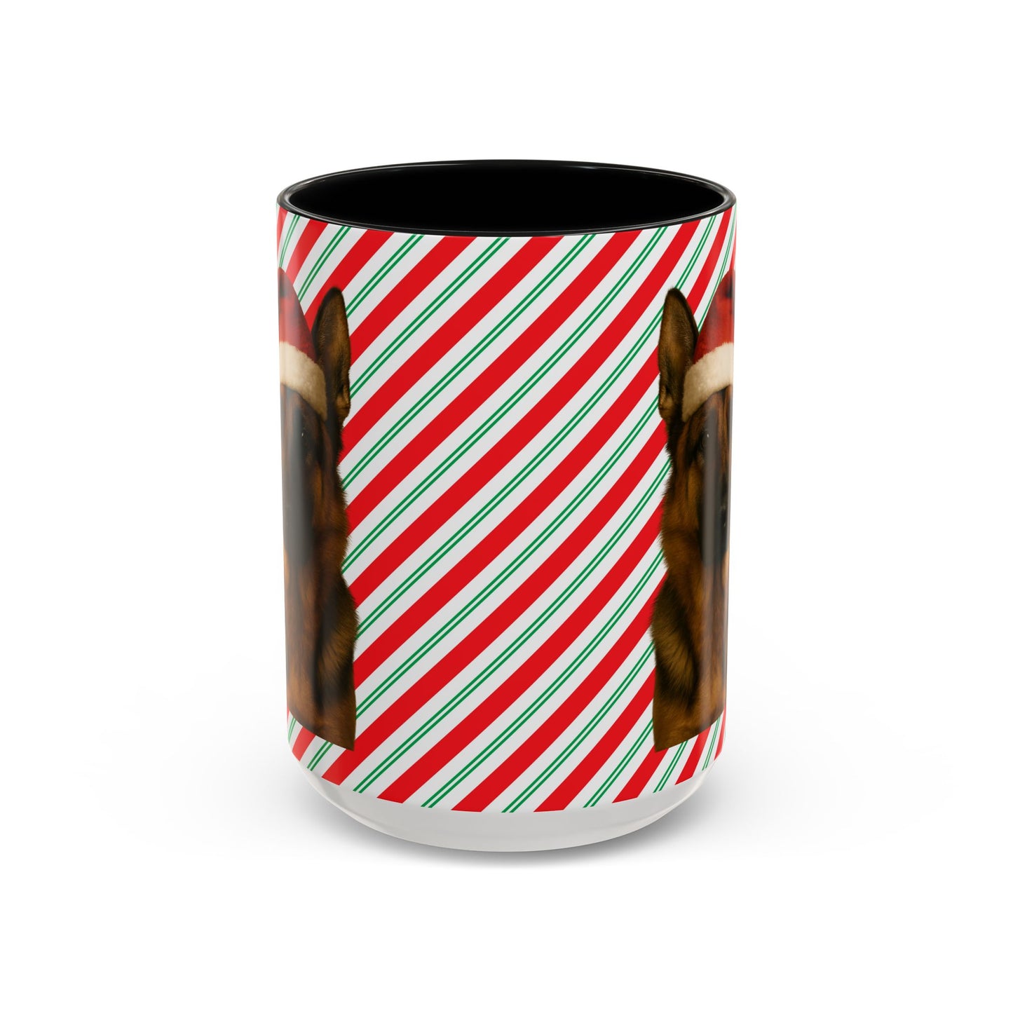 Santa Paws German Shepherd 2-Tone Coffee Mug