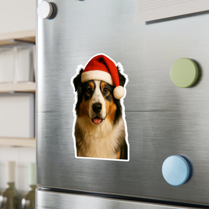 Santa Paws Aussie Vinyl Decal
