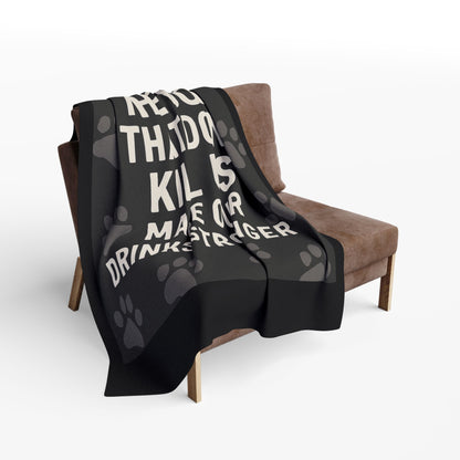 Drinks Stronger Arctic Fleece Blanket