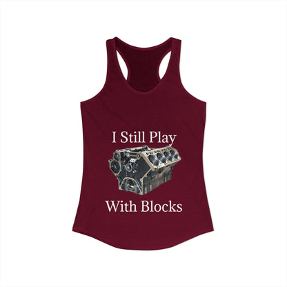 Play With Blocks Women's Racerback Tank