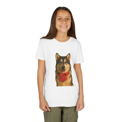 Cupid's Companion Malamute Youth Unisex Short Sleeve Crewneck Tee