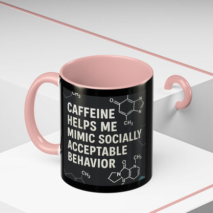 Socially Acceptable 2-Tone Coffee Mug