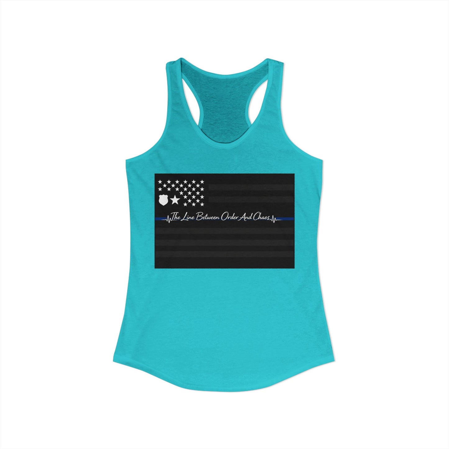 Thin Blue Line Women's Racerback Tank