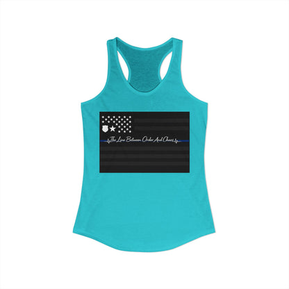 Thin Blue Line Women's Racerback Tank