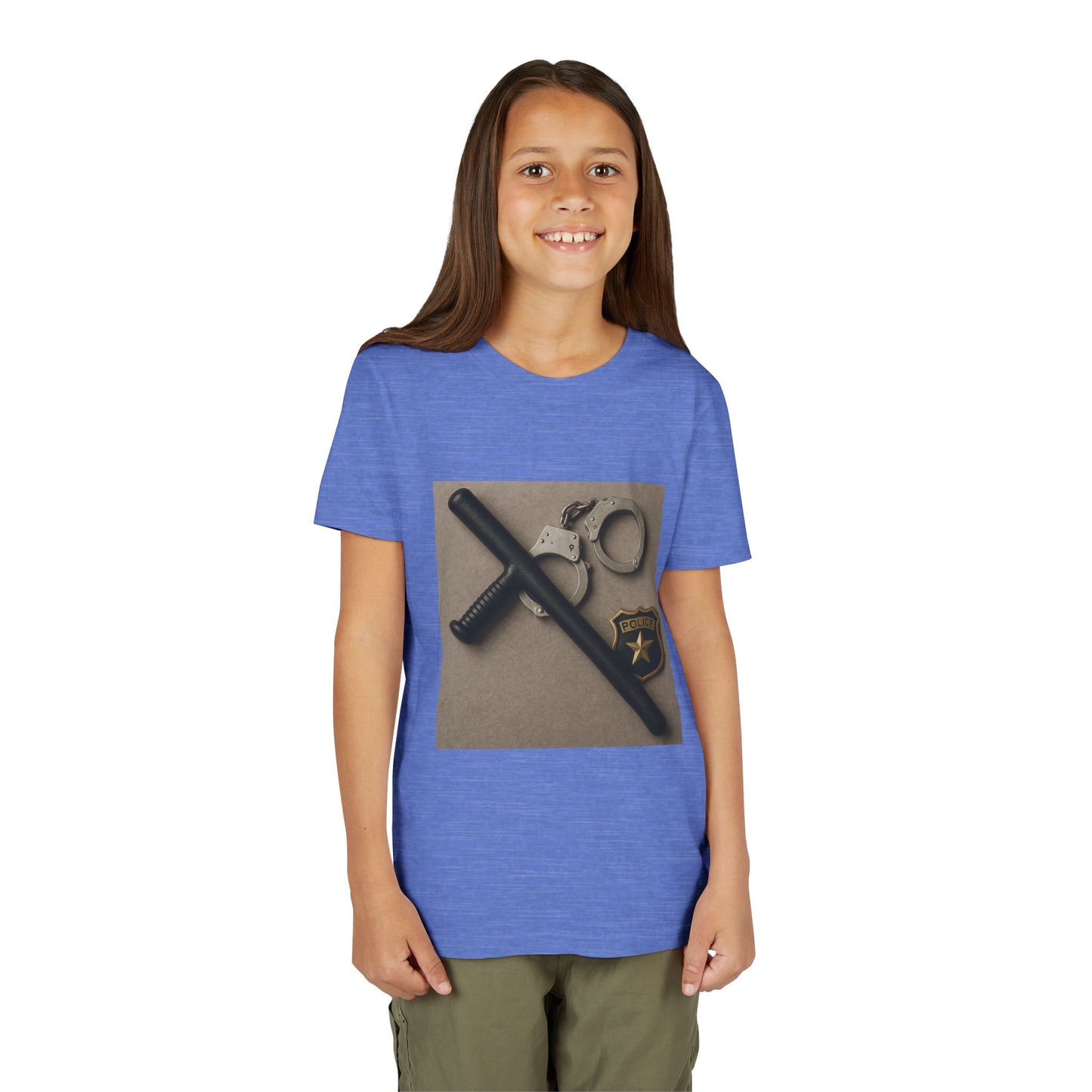 Law Enforcement Appreciation Youth Unisex Short Sleeve Crewneck Tee