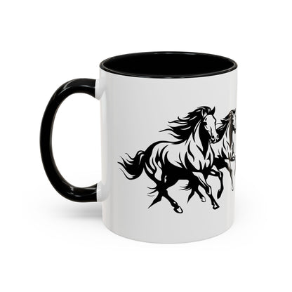 Horsin' Around 2-Tone Coffee Mug