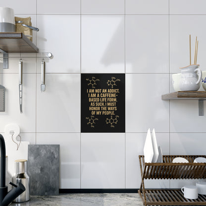 Not An Addict Ceramic Photo Tile