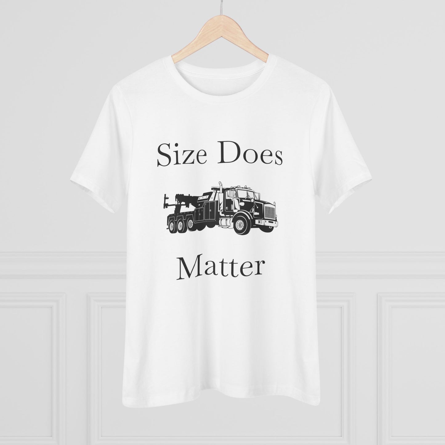 Size Does Matter Women's Short Sleeve Crewneck Tee